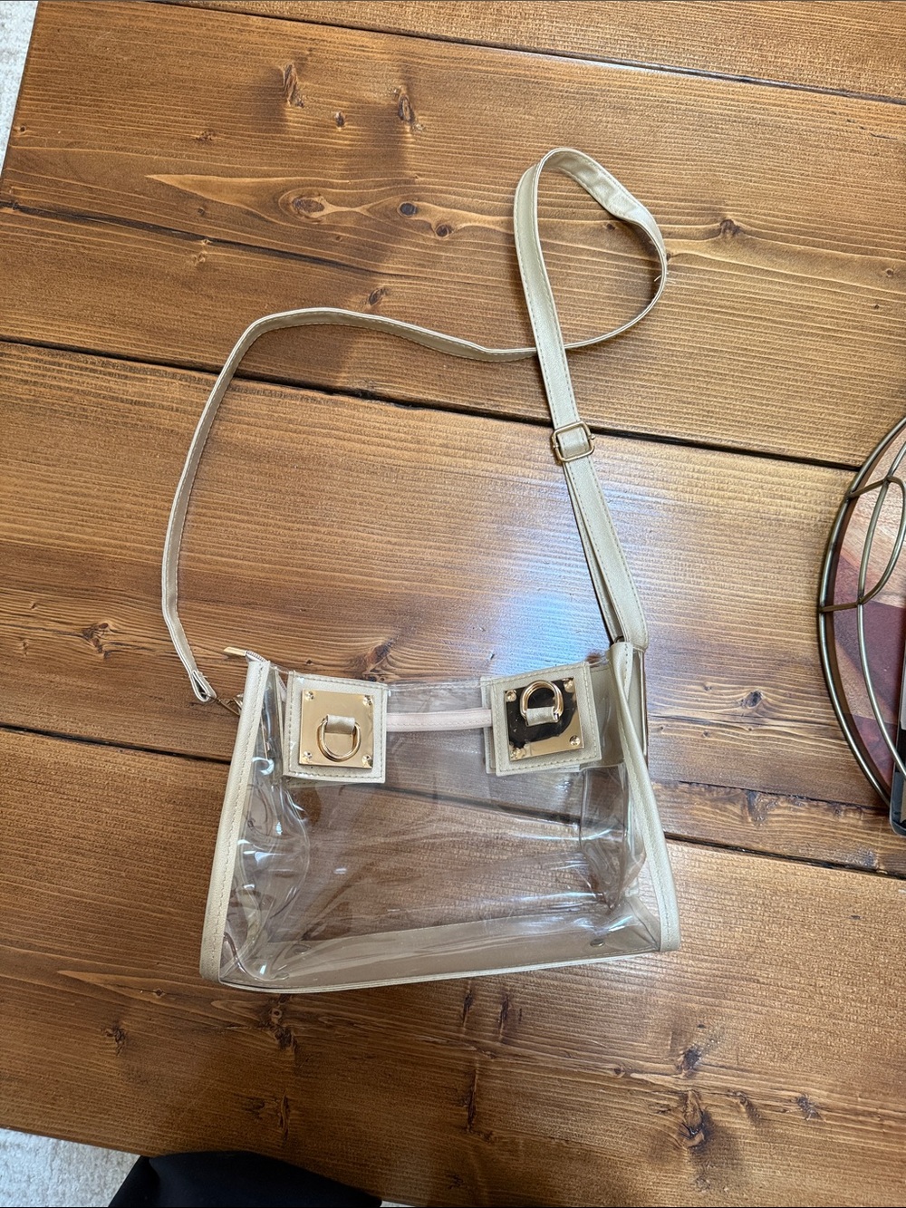 Clear concert/event crossbody bag